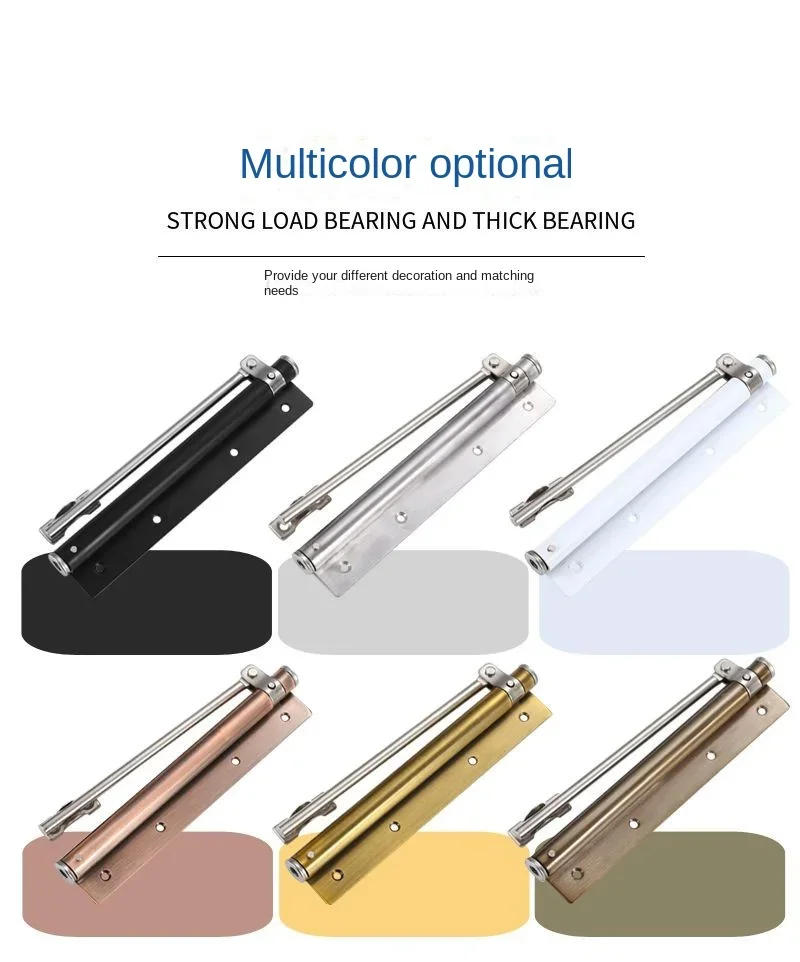 Description Picture 6 of itemAutomatic Door Closer Household Large Door Closer Simple Spring Mute Rebound Light Closer Invisible Door Hinge