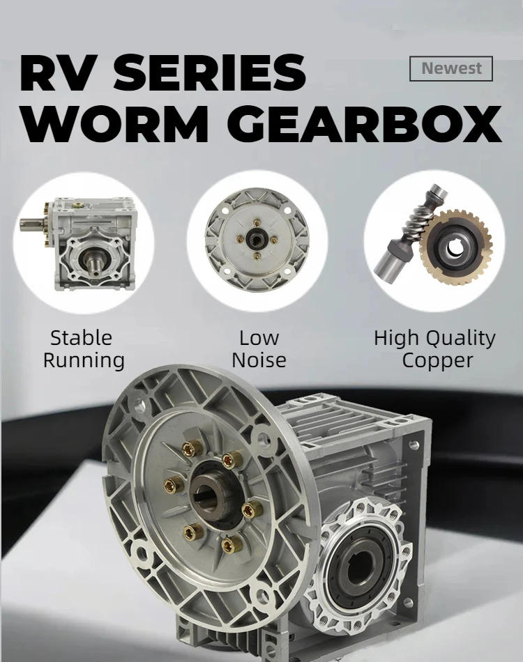 Description Picture 3 of itemHigh Efficiency Aluminium Worm Reduction Gearbox Motor