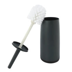 Toilet Brushes and Holders Toilet Bowl Brush with Holder Dark Gray for Bathrooms Modern Design Toilet Brush with Lid Longe