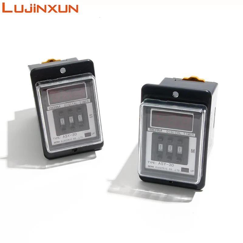 Description Picture 3 of itemLUJINXUN Time Relay ASY-3D DIP Digital Display Time Relay Delay AC220V 110V 24V 999S 999M  99.9S 99.9M for Plastic Machinery