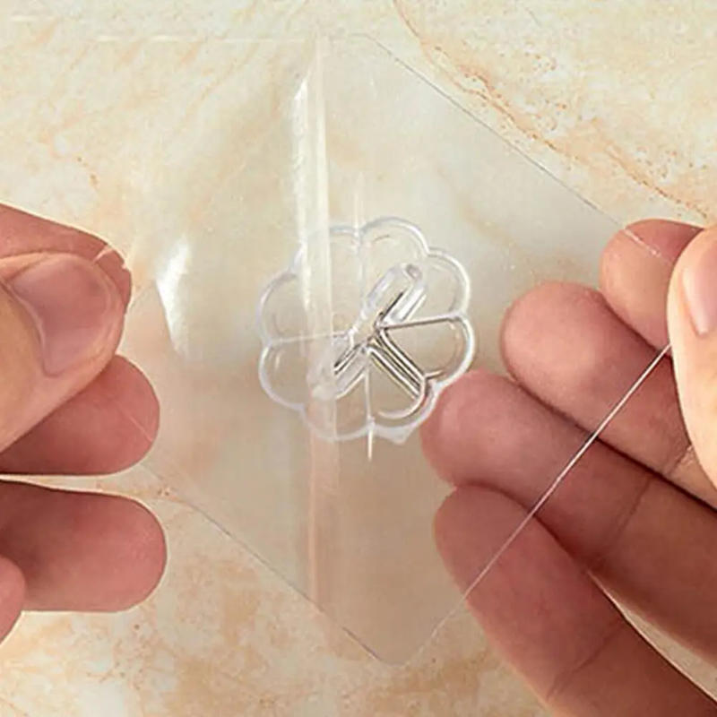 Description Picture 4 of item20/10pcs Transparent Wall Hooks Heavy Duty Wall Hook Adhesive Hooks Door Hangers Load Rack Hooks Strong Bathroom Kitchen