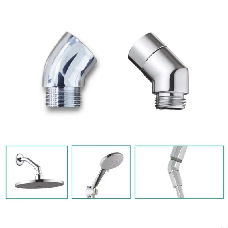 Description Picture 4 of itemBrass Shower Hose Adapter 135 Degree easy installs Connector Bathroom Shower Head Extension for Handheld Showers