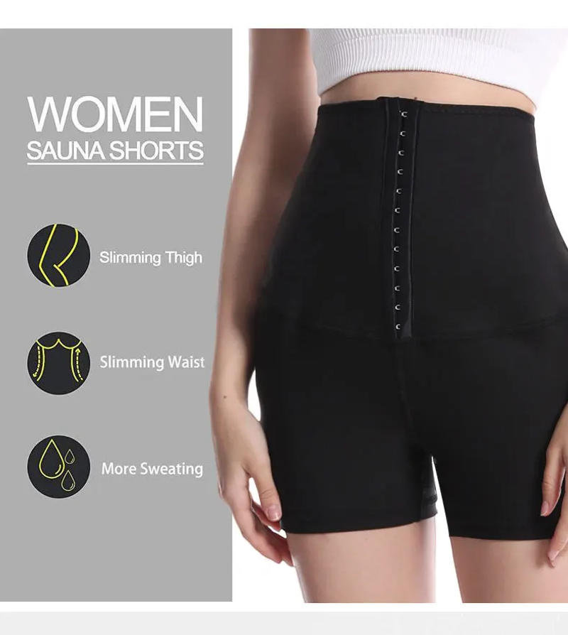 Description Picture 6 of itemSweat Sauna Pants Body Shaper Women Weight Loss Slimming Belly Corrective High Waist Trainer Tummy Sweat Leggings Tracksuit