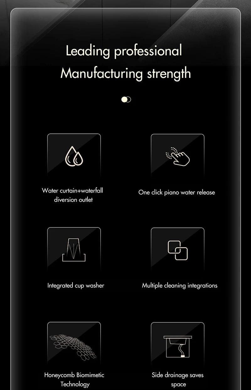 Description Picture 3 of item304 Stainless Steel Waterfall Kitchen Sink Large Single Slot Integrated Digital Display Faucet Set Soap Dispenser Cup Washer