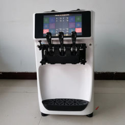 Soft Ice Cream Machine Serve Yogurt Maker 3 Flavors Fridge to Make Electric Ice Cream Commercial Ice Cream Machine