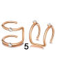 1pcs Rose gold 5