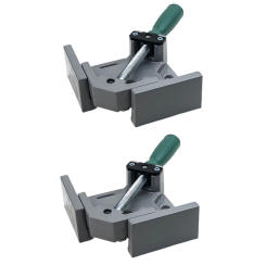2PCS Right Angle Clip Clamp Single Handle 90 Degrees Angle Clamp Adjustable Swing Jaw For Carpentry Frame Metal Welding