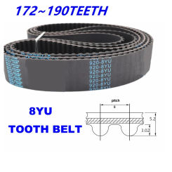8YU 172-190T Synchronous Timing Belt Replacement Subsititute Transmission 8YU Belt Machine Tool Spindle Engine Belt 8YU 10-85mm