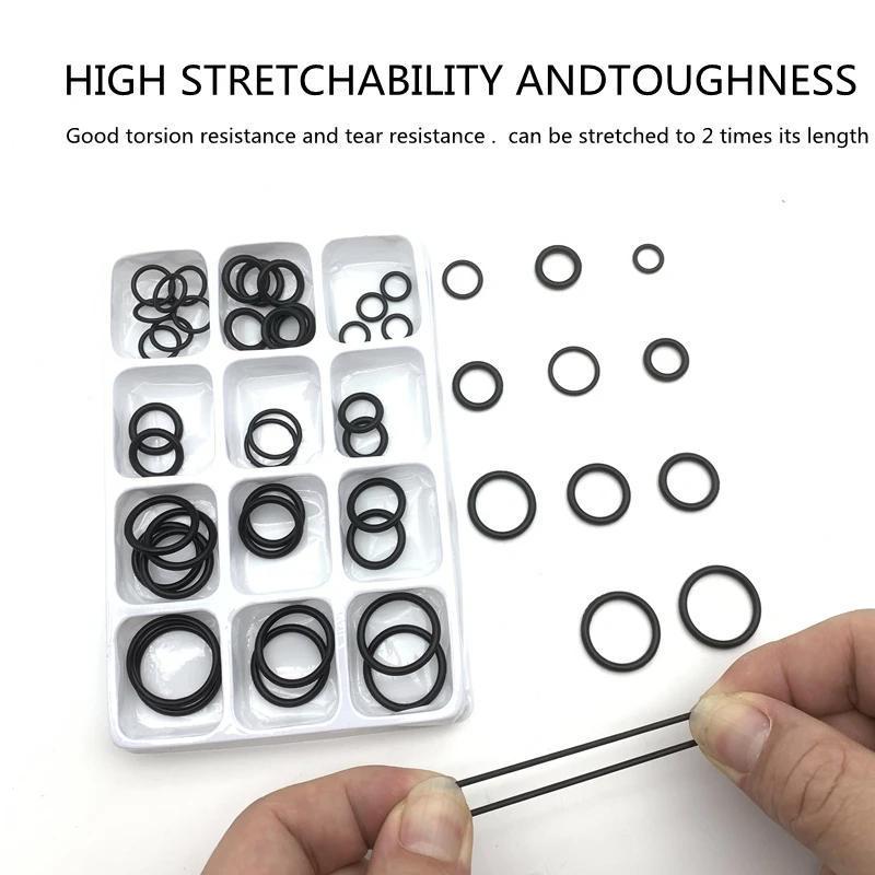 Description Picture 5 of item50PCS Rubber O Ring Oil Resistance O-Ring Washer Gasket Seals Watertightness Assortment Different Size