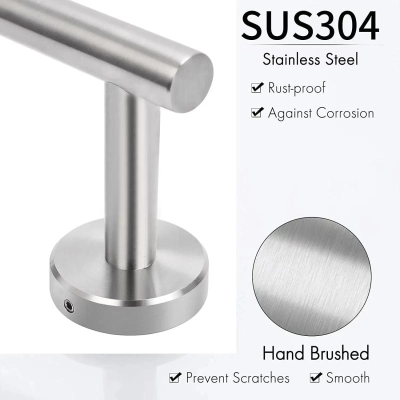 Description Picture 4 of item304 Stainless Steel Bathroom Hardware Set,Robe Hook,Towel Rails Bar Rack,Shelf Paper Holder,Bathroom Accessories Drill