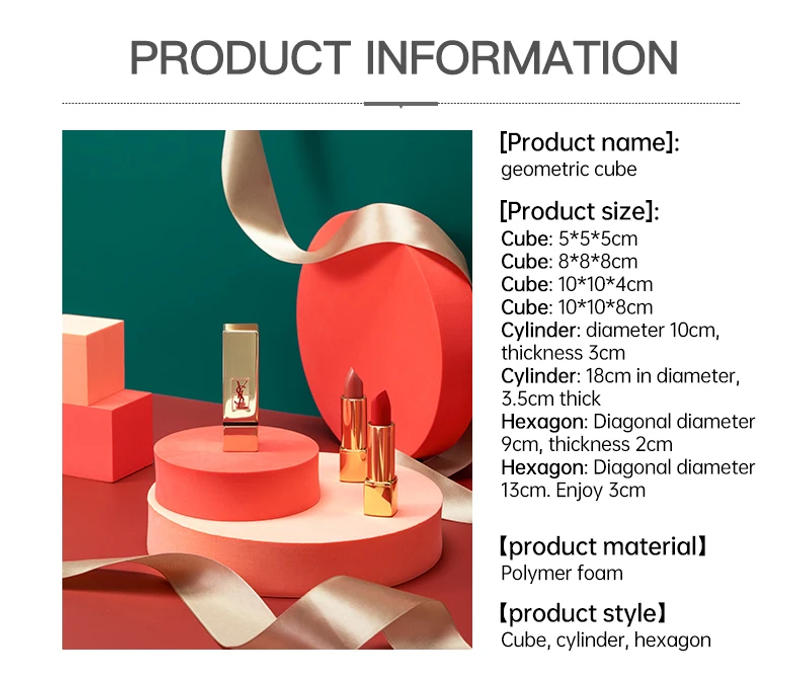 Description Picture 2 of itemSolid Color Photography Photo Background Props Foam Geometric Cube Table Shooting for Photographic Posing Ornaments Backdrops