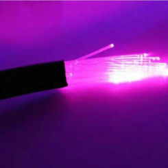 Decorative Black PVC Sheather Fiber optical cable 50pcs*0.75mm in PE jacket PMMA Plastic Optic string Multi-strands DIY Lighting