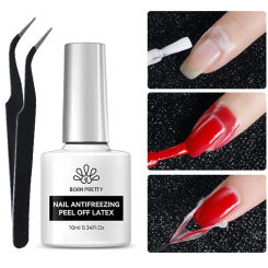 BORN PRETTY 10ml Peel Off Latex Antifreezing Nail Liquid Anti-overflow Glue Nail Edge Protection Fast Dry Nail Skin Care Tools