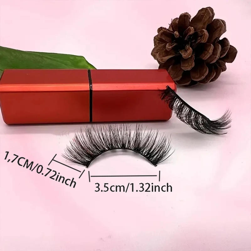Description Picture 4 of item20 pairs of fake eyelashes mixed package, naturally curled and reusable, eye-catching makeup look