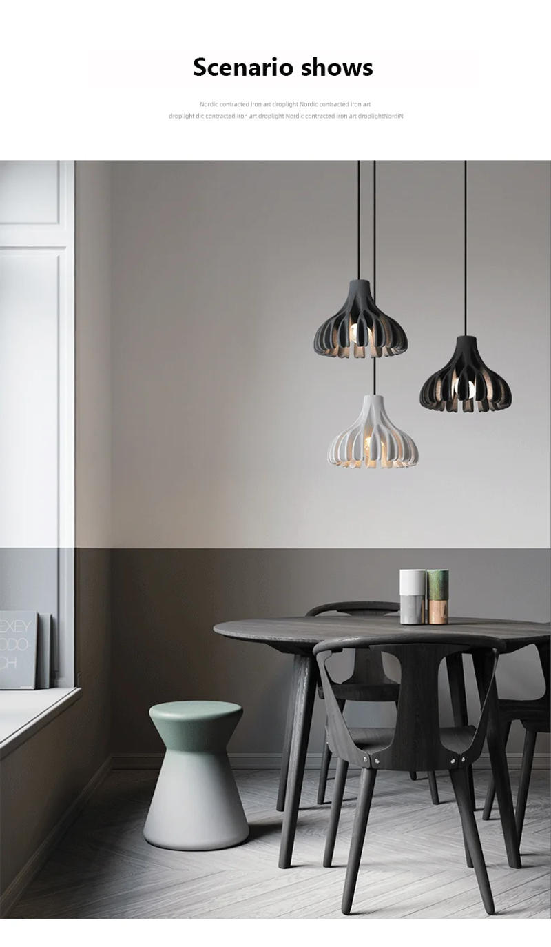 Description Picture 5 of itemRestaurant Living Room Chandelier Designer Macaron Resin Lamps Bar Table Creative Commercial Decoration Nordic Pendant Lights