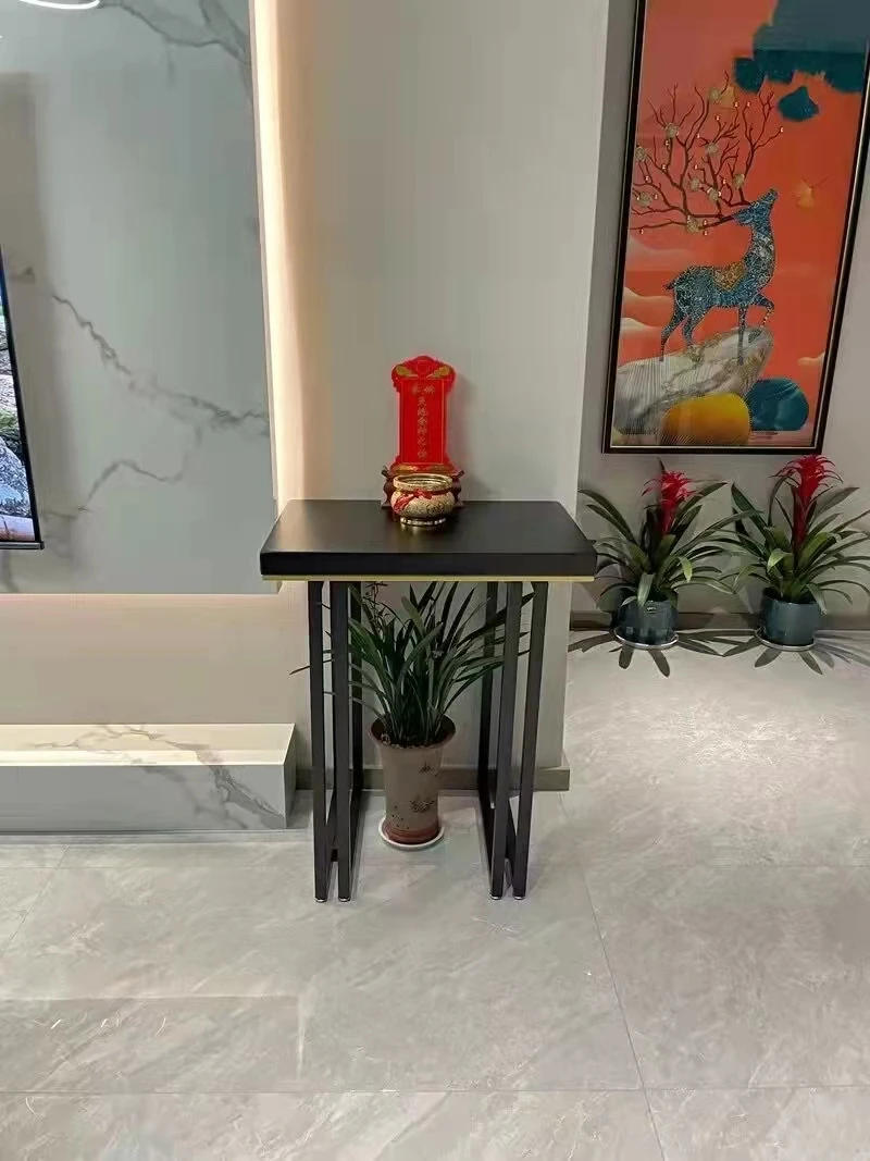 Description Picture 4 of itemModern Solid Wood Console Tables New Chinese Style Household Furniture Living Room Entrance Console Simple Corridor Porch Table