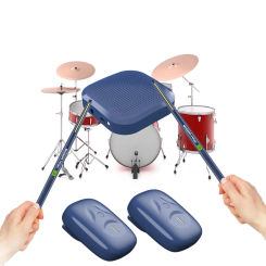 Electronic Virtual Air Drum Drumsticks Pedals Portable Virtual Reality Drum Kit for Beginners Children Adults