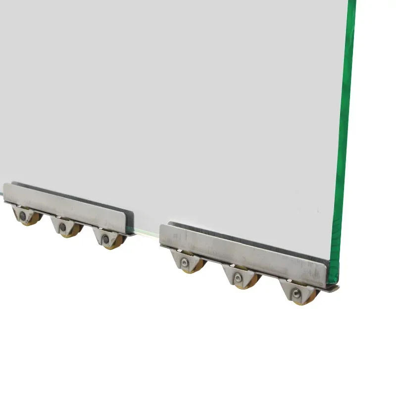 Description Picture 5 of item8mm Stainless Steel Wheel Pulley Rollers Bathroom Door Shop Wine Cabinet Glass Sliding Door Roller Clamp Hardware