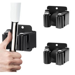 1/2/5/10PCS Broom Stand Wall Mounted Mop Holder Need To Drill Hole For Sweeping Brush Hook Storage Organizer Bathroom Kitchen