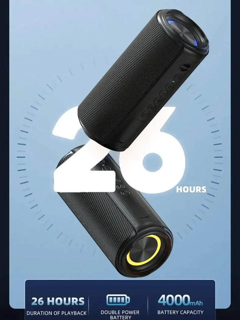 Description Picture 6 of itemMX40 Powerful Bluetooth Speaker Bass Wireless Speakers Subwoofer Waterproof Sound Box Support TF, TWS, USB Flash Drive