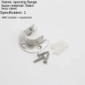 304 Stainless Steel Flange Seat Wardrobe Hanger Rod Fixing Hardware Accessories Curtain Rod Tube Hook Fixed Support Bracket Seat