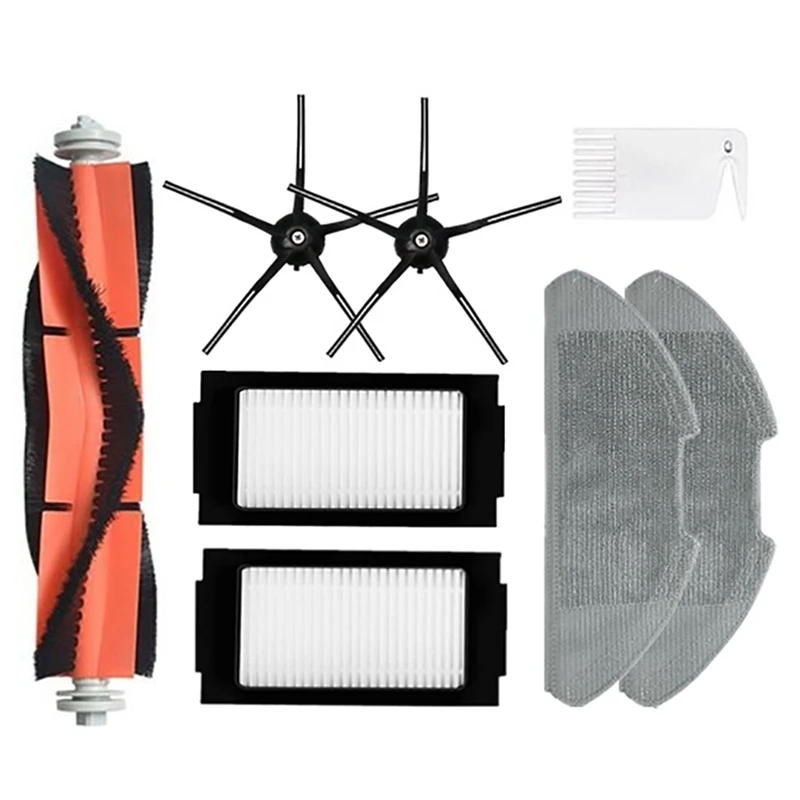 Description Picture 4 of item8Pcs Replacement Parts Kit For Xiaomi Mijia Pro Robot Vacuum Cleaner Side Roller Main Brush HEPA Filter Mop Pads
