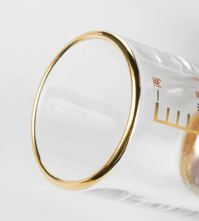 Description Picture 6 of itemPige Home 50ml One-liang baijiu glass with gold foil(with gilded rim) Lead-free Crystal Glass Short Glass