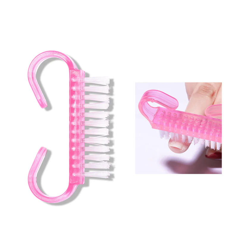 Description Picture 4 of item50Pcs/Lot Cleaning Nail Brushes Clean your nails Tools Plastic Dust Cleaner Brushes Nail Art Manicure Pedicure Manicure tools