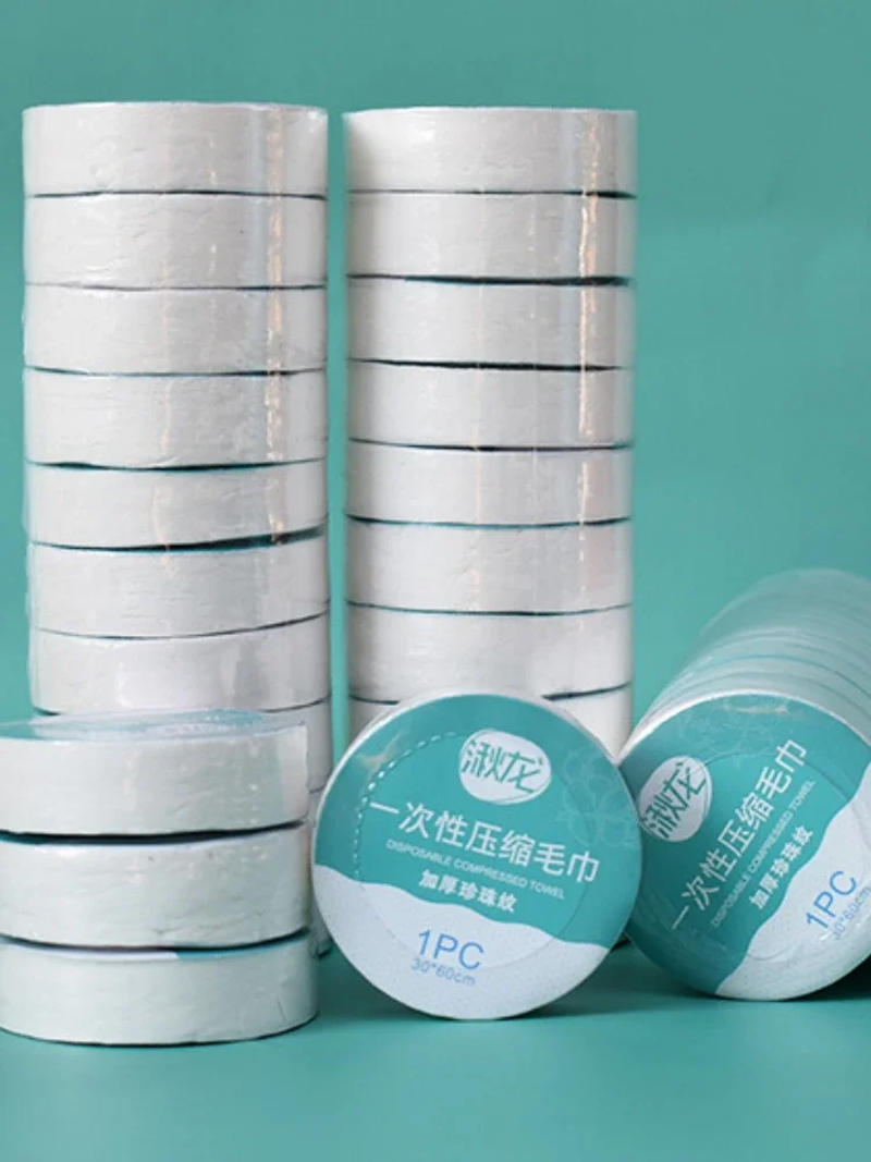 Description Picture 3 of item10PCS Set Compressed Towel Travel Quick-Drying Towel Trip Disposable Hotel Washable Cloth Towel Napkin Washcloth Outdoor Travel