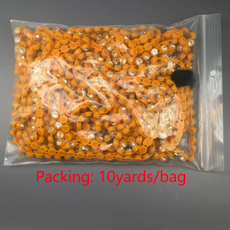 Description Picture 4 of itemSS20 Grade A Crystal Rhinestone Banding Clear Glass Trimming Plastic Chain 10Yards