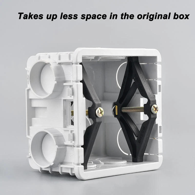 Description Picture 4 of itemOauee 65-86mm Cassette Repairer Dark Box Repair Screw Switch Old Socket Box Wall Repair Box Support Rod Electrician Accessories