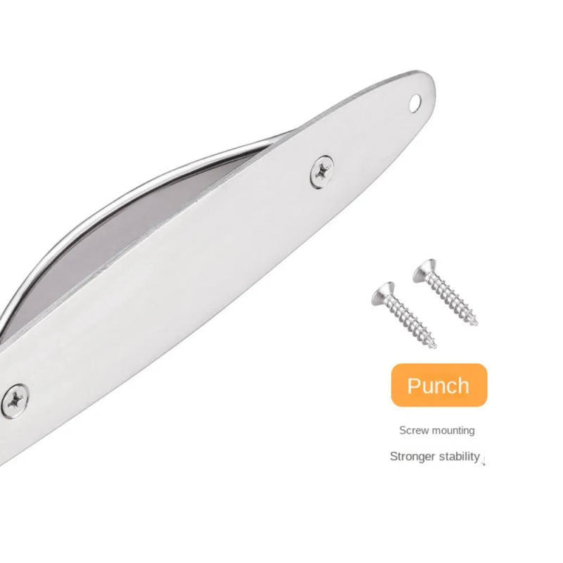 Description Picture 3 of itemStainless Steel Door Pull Handle Wardrobe Cupboard Door Handlebar Screw Install Multifunctional Kitchen Furniture Hardware