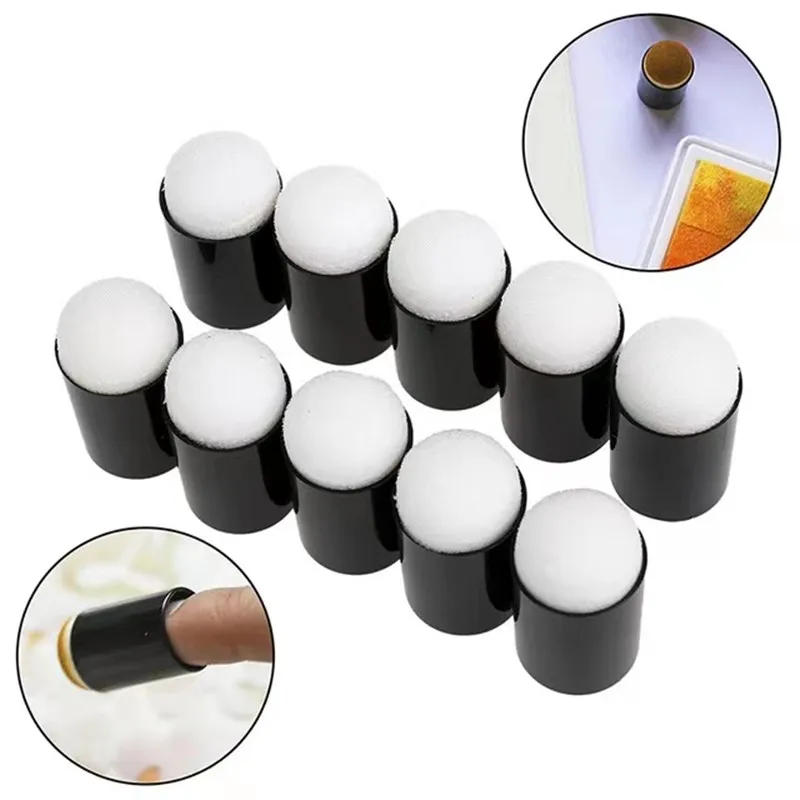 Description Picture 4 of itemSponge Finger Daubers Body Paint Ink Pad Stamping Brush DIY Scrapbooking Drawing Stamping Face Painting Tools