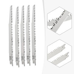 5PCS 240MM HCS Reciprocating Saw Blades S1531L Cutting Curve Hacksaw Blades Power Tool Accessories For Forest Wood Metal