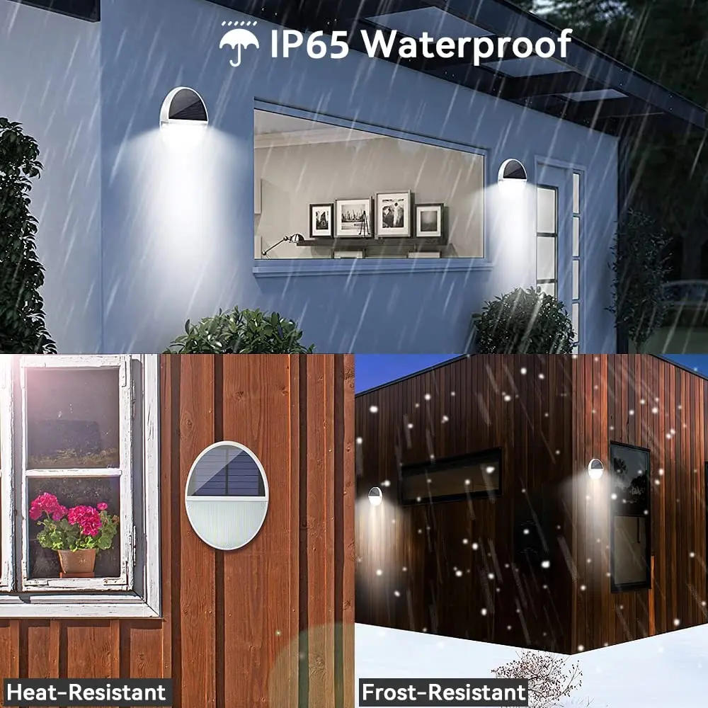 Description Picture 4 of itemOutdoor Solar Light 48LEDS Microwave Auto Motion Sensor Light Super Bright Outside Wall Lamp For Step Stairs Balcony Patio Fence