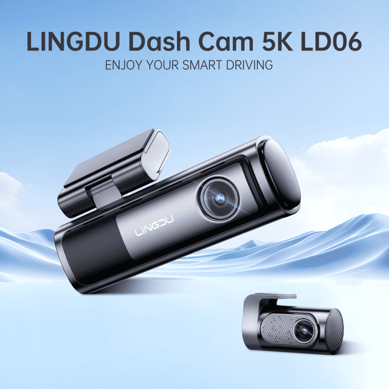 Description Picture 2 of itemLINGDU Dash Cam LD06 5G WiFi Front and Rear 5K Dash Camera for Cars Built-in GPS Voice Control 24H Parking Mode WDR Night Vision