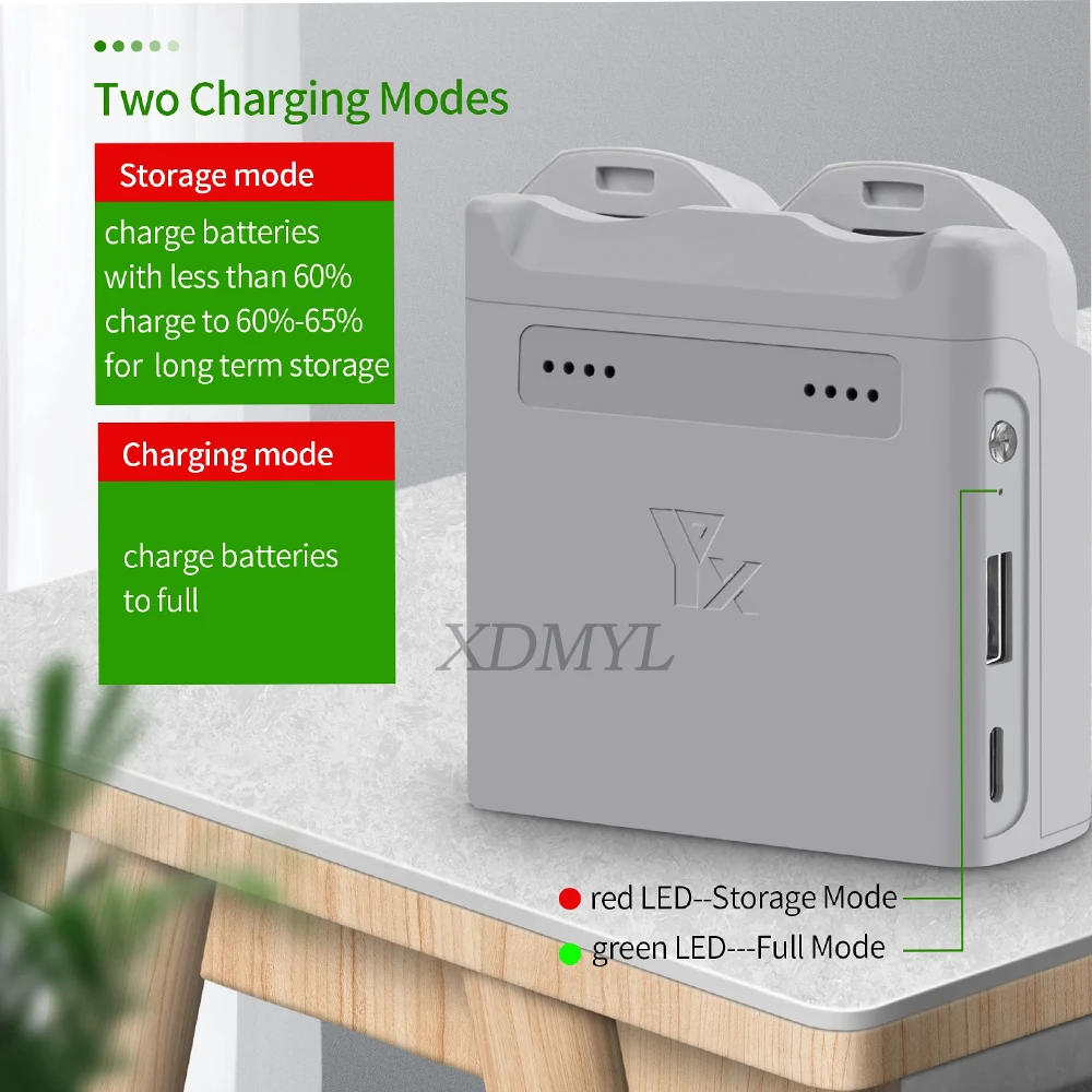 Description Picture 5 of itemTwo-Ways Battery Charger for DJI Neo Fast Charging Hub Two-Way Charging Hub Power Bank Battery Charging Butler Drone Accessories