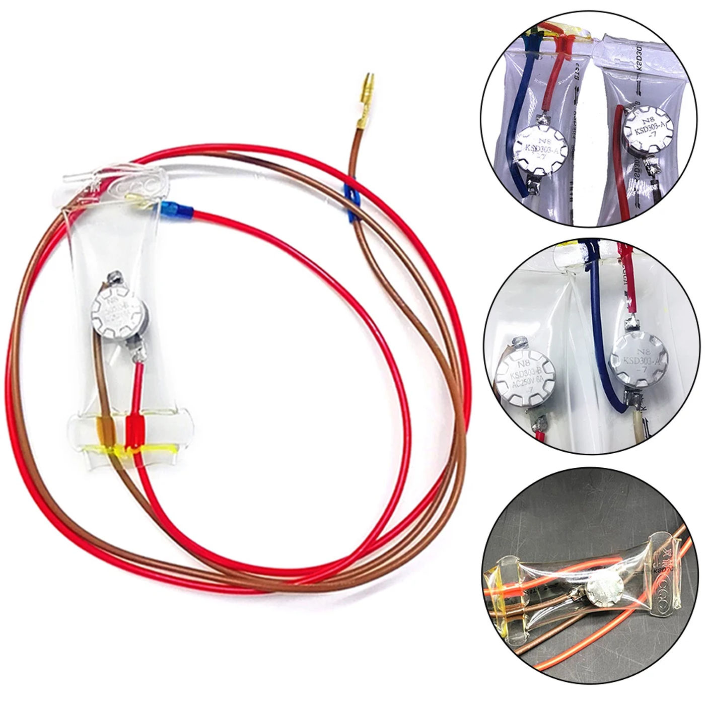 Description Picture 6 of itemBimetallic Defrost Thermostat KSD303AB7N8 Compatible with Various Refrigerator Models for Effective Replacement