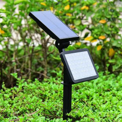 Solar Wall Lamp LED48 Lamp Outdoor Waterproof Ground Plug Lawn Lamp Landscape Lighting Spotlight Garden Lighting Tree Spotlight