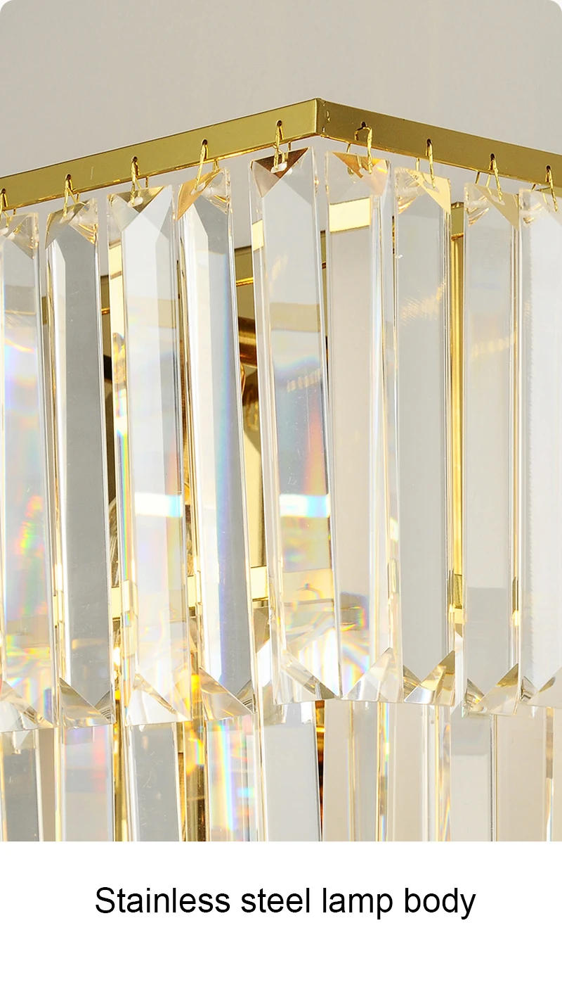 Description Picture 4 of itemCrystal Wall Lamp Light Luxury Gold Wall Light Nordic Modern Sconces Indoor Lighting Room Decor For Bedroom Living Room Bedside