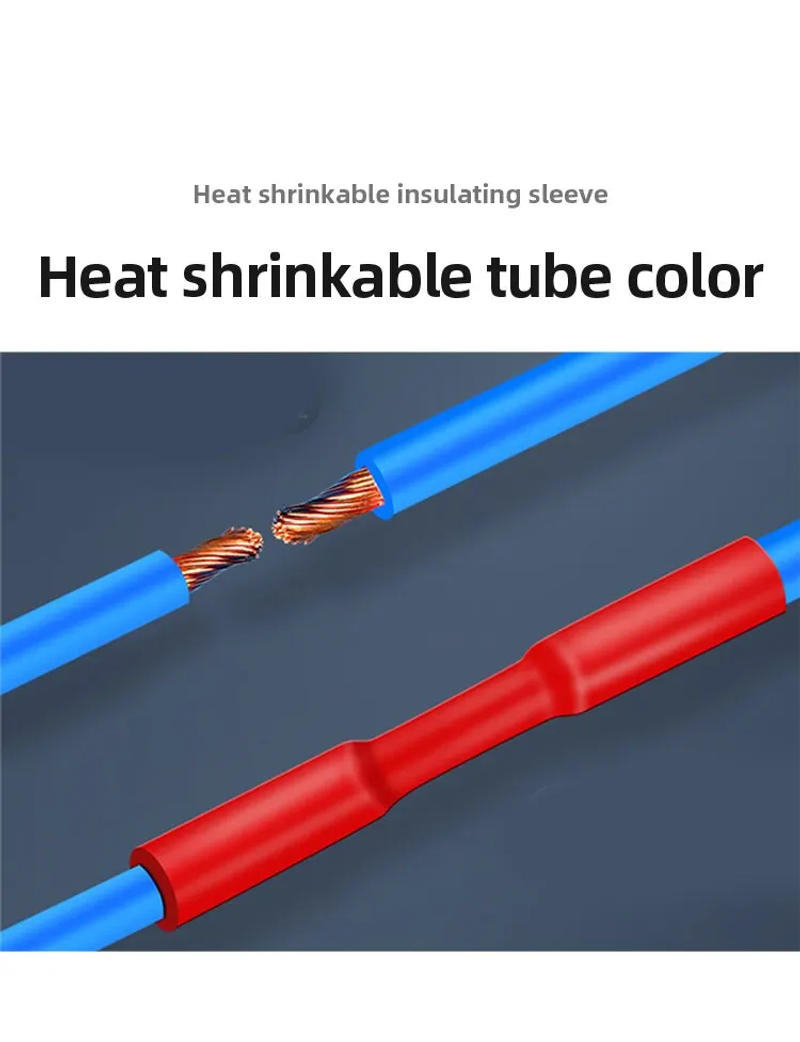 Description Picture 4 of item328 Pcs Heat Shrinkable Tube Insulation Environmental Protection Heat Shrinkable Combination Sleeving Electrical Cable Sleeving