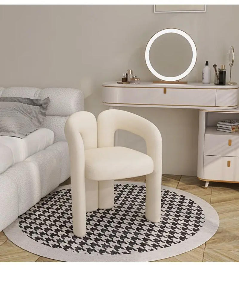 Description Picture 5 of itemRichome Stool Dressing Chair Makeup Simplicity Modern Bedroom Home Use Light Luxury Dressing Table Simplicity Living Room Sofas