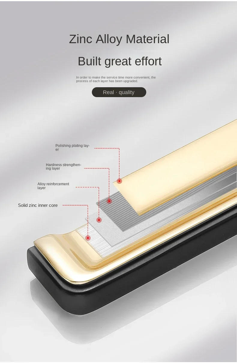 Description Picture 6 of itemModern Simple Gold Black Cabinet Door Drawer Handles Wardrobe Knobs Kitchen Cabinet Pulls Cupboard Handles Furniture Hardware