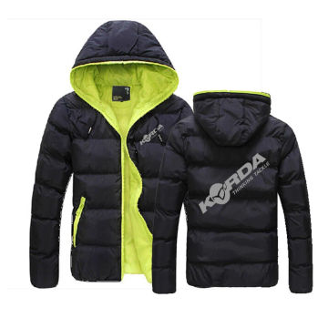 Korda Inspired Tribute 2023 Men Autumn and Winter Zipper keep Warm Cotton Coat Casual Hooded Jacket Fashionable Outdoor top