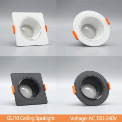 5pcs Made in China Ceiling Spotlights LED Downlight 5W 7W 9W Angle adjustable rotating AC220V 120V indoor lighting white color