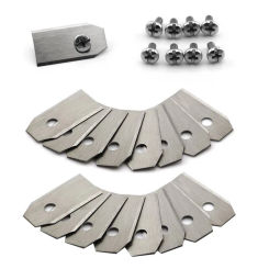 35*18*0.45mm Lawn Robot Blade Gold Silver Lawn Mover Replacement Blade For Gardena Husqvarna Automower yardforce Garden Tools