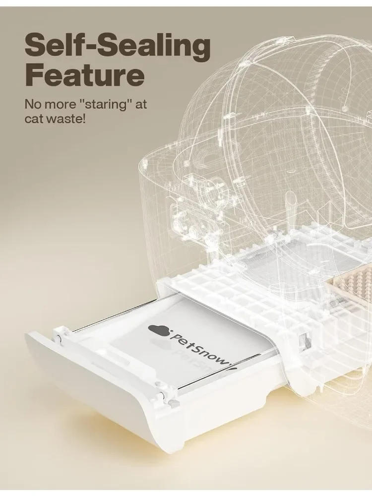 Description Picture 3 of itemPetSnowy Trash Bag Cat Litter Box Durable Self-Sealing Cats Toilet Garbage Bag 30 Pcs Cat Tray Bags Pet Products Accessories