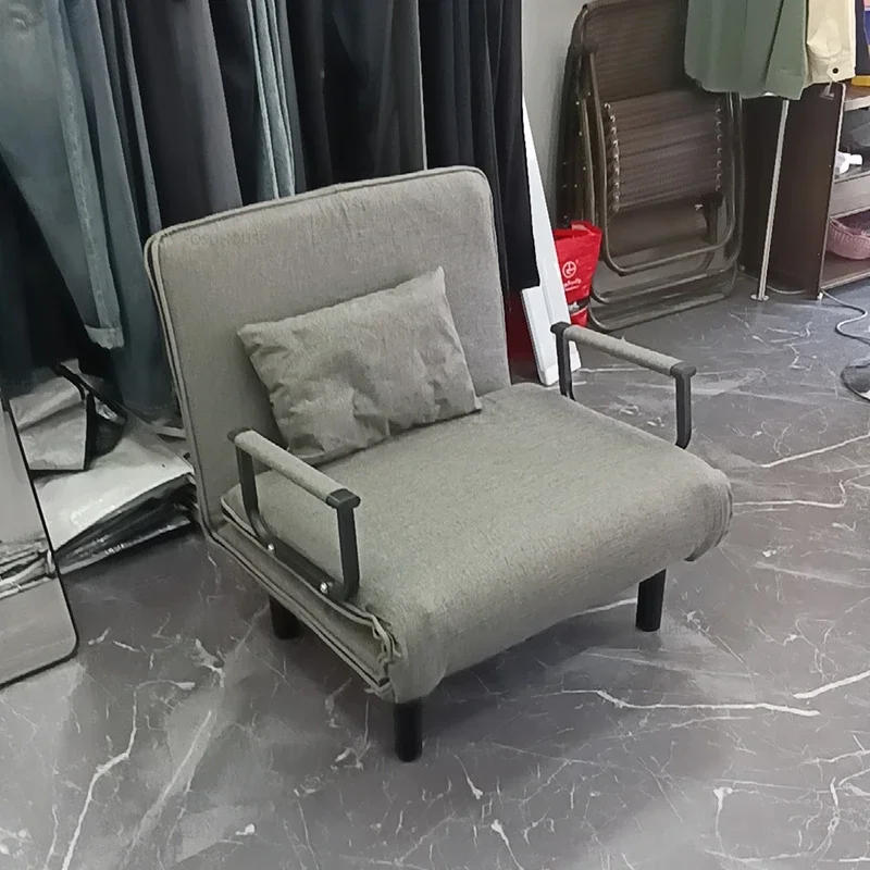 Description Picture 4 of itemNordic Simple Living Room Sofas Multi-functional Small Apartment Single Folding Beds Double Fabric Living Room Study Office Sofa