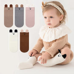 Long Baby Socks Cute Cartoon Mid Tube Newborn Socks Soft Warm Toddler Sock High Knee Kids Socks For Girls And Boys
