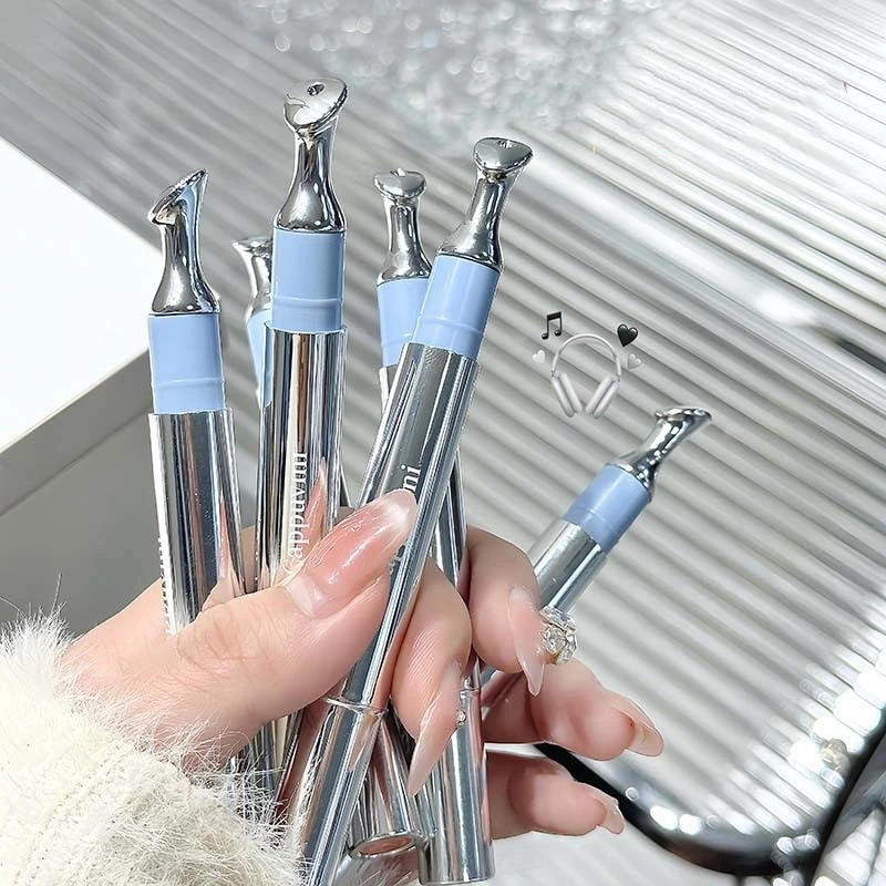 Description Picture 3 of itemRaspberry Pink Mirror Water Lip Gloss Serum Lip Glaze Oil Plumping Lipstick Moisturizer Non-sticky Makeup with Metal Brush Head